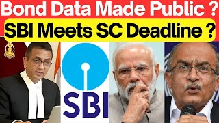 SBI Meets SC Deadline Bond Data Made Public lawchakra supremecourtofindia analysis [upl. by Hitchcock]