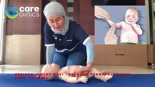 Choking baby first aid and CPR Bahasa Malaysia [upl. by Airamalegna]