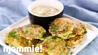 Courgettekoekjes Recept  njammie [upl. by Mouldon]