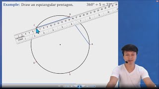 HOW TO DRAW AN EQUIANGULAR POLYGON [upl. by Charo]