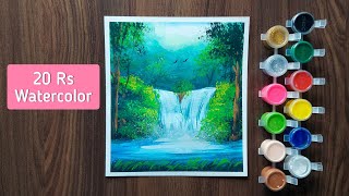 Drawing with 20 Rs watercolor  tutorial shorts [upl. by Anirok687]