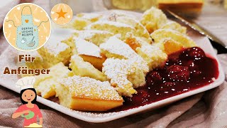 Kaiserschmarrn im Ofen Anleitung für Anfänger BecherRezept [upl. by Ardisi]