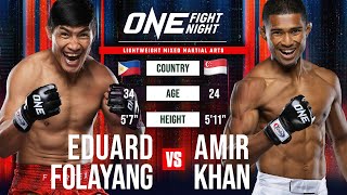 Intense MMA Rivalry 🔥 Eduard Folayang vs Amir Khan Full Fight [upl. by Iver]