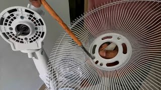 amazon basics 55 watt Pedestal Fan Unboxing Assembling and testing [upl. by Riobard]