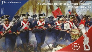 unboxing Perry Miniatures Duchy of Warsaw infantry and Elite companies 18071814 [upl. by Dickman]