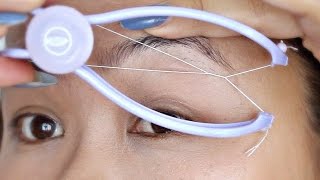 DIY Hair Threading At Home  TiTis Corner [upl. by Surtimed77]