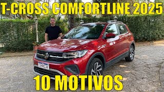 Volkswagen TCross Comfortline 2025  10 motivos para conhecer [upl. by Kelula]