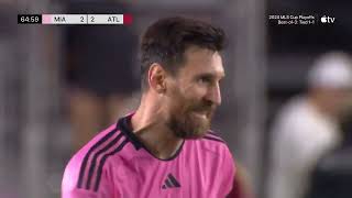 ¡Leo Messi mantiene a intermiami EN PELEA VS ATLANTA UNITED GOL DE messi [upl. by Torbert]