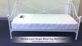 Serene Lyon Single Metal Day Bed Frame [upl. by Nodab]