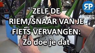 ZELF DE RIEMSNAAR VAN JE FIETS VERVANGEN Zo doe je dat [upl. by Aicirtam175]