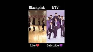 Blackpink vs bts dance😁💖 kpop blackpinkvsbts [upl. by Elocaj]