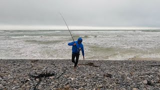 Fishing two different oceans in one day in search of white steenbras Galjoen in extreme conditions [upl. by Amluz]