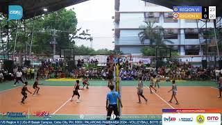 Palarong Pambansa 2024  Volleyball Boys Elem  LIVE  Match 20 Region VI VS Region X [upl. by Drucie]