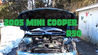 R50 Mini Cooper 2005 Hood Strut and Rear Wiper Replacement [upl. by Eiralc]