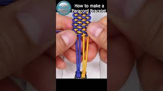 Thin Paracord Bracelet Manta Ray Knot Tutorial shorts [upl. by Manvell335]