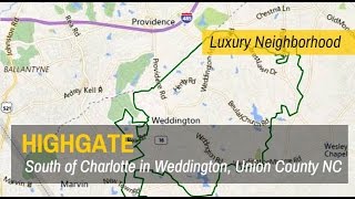 Highgate Subdivision Tour of Luxury Homes in Weddington Union County NC [upl. by Hpesoj]