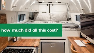 VAN LIFE  How much did our DIY Sprinter Van Conversion cost [upl. by Corinne]