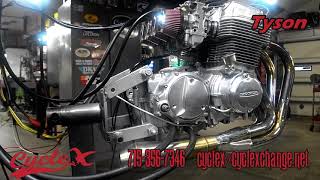 Tyson 915cc Motor Run Cycle X Honda CB750 [upl. by Mcdonald501]