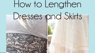 How to Lengthen Dresses amp Skirts  RemiiRoo [upl. by Mcallister]