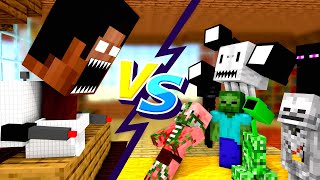 Minecraft Mobs  HEROBRINE BECOME SKIBIDI  Minecraft Animation [upl. by Eliathan]