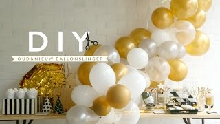 DIY Oud amp Nieuw Ballonslinger  Westwing stijltips [upl. by Marje]