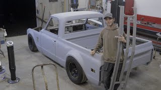 Turbo 1968 C10 BUILD  Custom Grill is INSANE [upl. by Enomis]