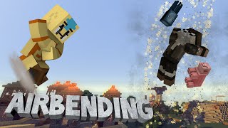 Minecraft AIRBENDING MOD Avatar The Last Blockbender mod [upl. by Aimek784]