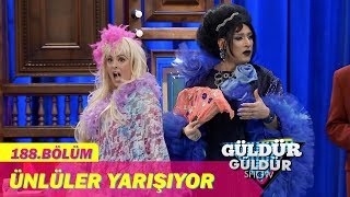 Güldür Güldür Show 188Bölüm  Ünlüler Yarışıyor [upl. by Ennovyhs]