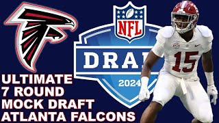 ATLANTA FALCONS ULTIMATE 2024 MOCK DRAFT 7 ROUNDS SIMULATED DRAFT atlantafalcons [upl. by Amice]