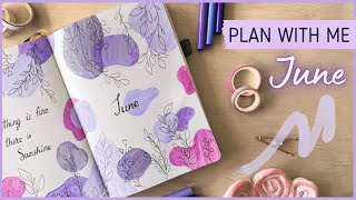 BULLET JOURNAL JUNE 2024  PLAN WITH ME💜 [upl. by Alrak]