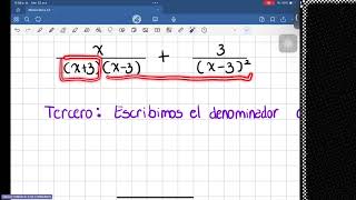 Suma de fracciones algebraicas racionales heterogéneas [upl. by Triny]