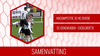 Samenvatting SC Genemuiden  Excelsior31 [upl. by Ferullo]