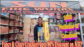 Diwali Cheap Crackers Wholesale Price upto 80 Discount Sun FireWorksNagole  trending crackers [upl. by Eirrem186]