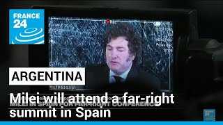 Argentine president begins unusual visit to Spain snubbing officials • FRANCE 24 English [upl. by Vizza]