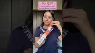 BIOTIQUE’s sunscreen review ☀️ productreview sunscreen summer skincare trend viral shorts [upl. by Airliah]