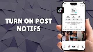 HOW TO TURN ON POST NOTIFS WHEN SOMEONE POSTS ON TIKTOK [upl. by Capone]