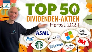 Top 50 Dividenden Aktien im Herbst 2024 [upl. by Ima]