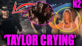 Taylor Swift Fights Back TEARS as Travis Kelce WAVING to her at Eras Tour N2 Indy [upl. by Ylera]