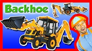 Backhoe Excavator for Kids  Explore A Backhoe [upl. by Navillus]