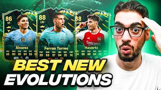 THE BEST NEW META EVOLUTION CARDS TO EVOLVE IN FC 24 Ultimate Team WEAK FOOT TRAINING [upl. by Seedman]