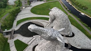 THE KELPIES SCULPTURES THE HELIX FALKIRK SCOTLAND [upl. by Norabel840]