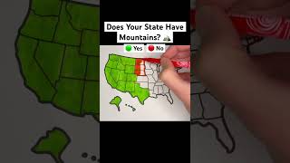 Does Your State Have Mountains United States Maps 🇺🇸 usa unitedstates map geography states [upl. by Nitsej]