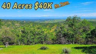 Acreage For Sale In California  Affordable Cheap Land RecreateGetaway 40 Acres 40K [upl. by Nyltiak]