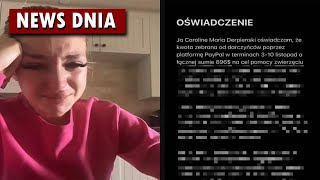 Derpieński wydała oświadczenie po kontrowersyjnej zbiórce na jedzenie dla psa [upl. by Kilroy757]