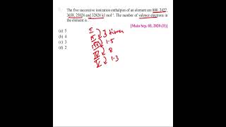 Jee advanced  ionization enthalpy class 11 neet shorts [upl. by Anayhd]