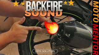 HOW TO FIX BIKE MISFIRING  BACKFIRE  DECEL POPS NOISE IN MOTORCYCLE SOLUTION [upl. by Niasuh]