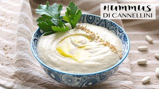 HUMMUS DI CANNELLINI  RICETTA FACILE E VELOCE SENZA GLUTINE  Veglife Channel [upl. by Imer]