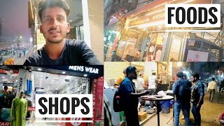 Shaheen bagh ke famous market 40 futa road 😍 Foods and shop vlogs [upl. by Acinahs]