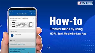 Howto transfer funds between your own accounts using HDFC Bank MobileBanking App [upl. by Aneekas320]