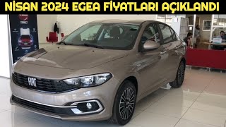 Nisan 2024 Fiat Egea Fiyat Listesi Açıklandı  Zam Var mı [upl. by Errot]